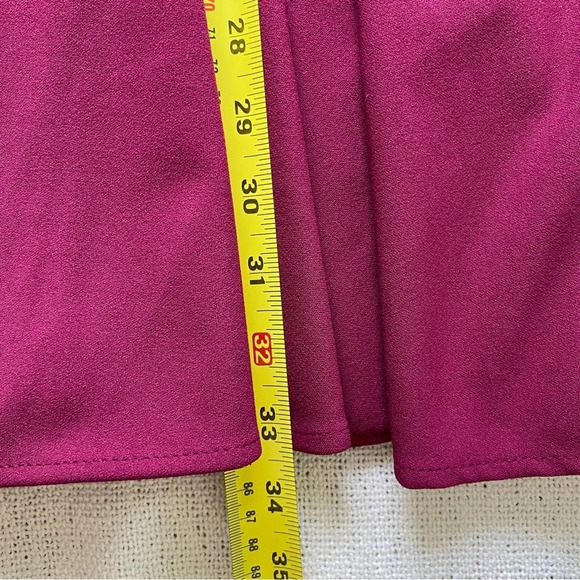 LULU’S Magenta Fit & Flare Sleeveless Halter Mini  Dress Size M - Picture 11 of 13